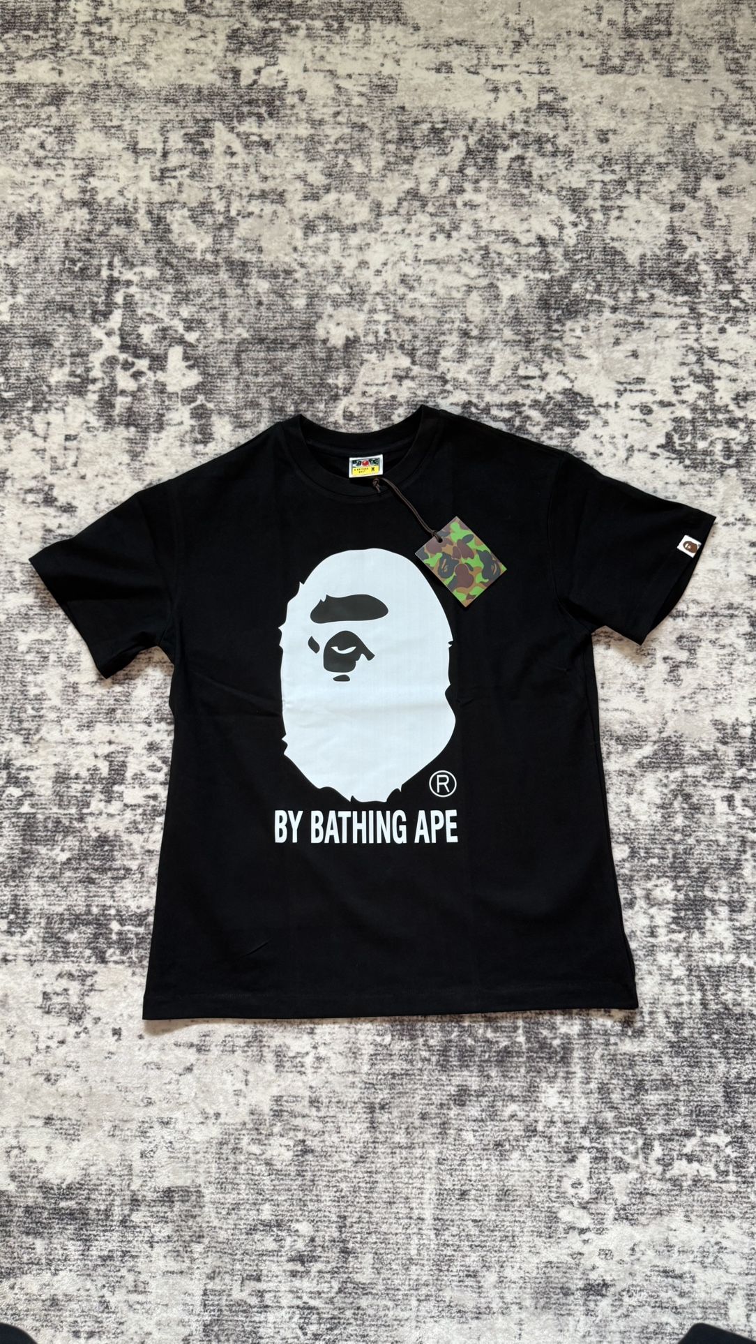 Black On White Bape Head Tee-shirt