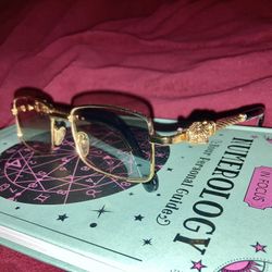 Gold Jaguar Frame With Smoke Lenses 