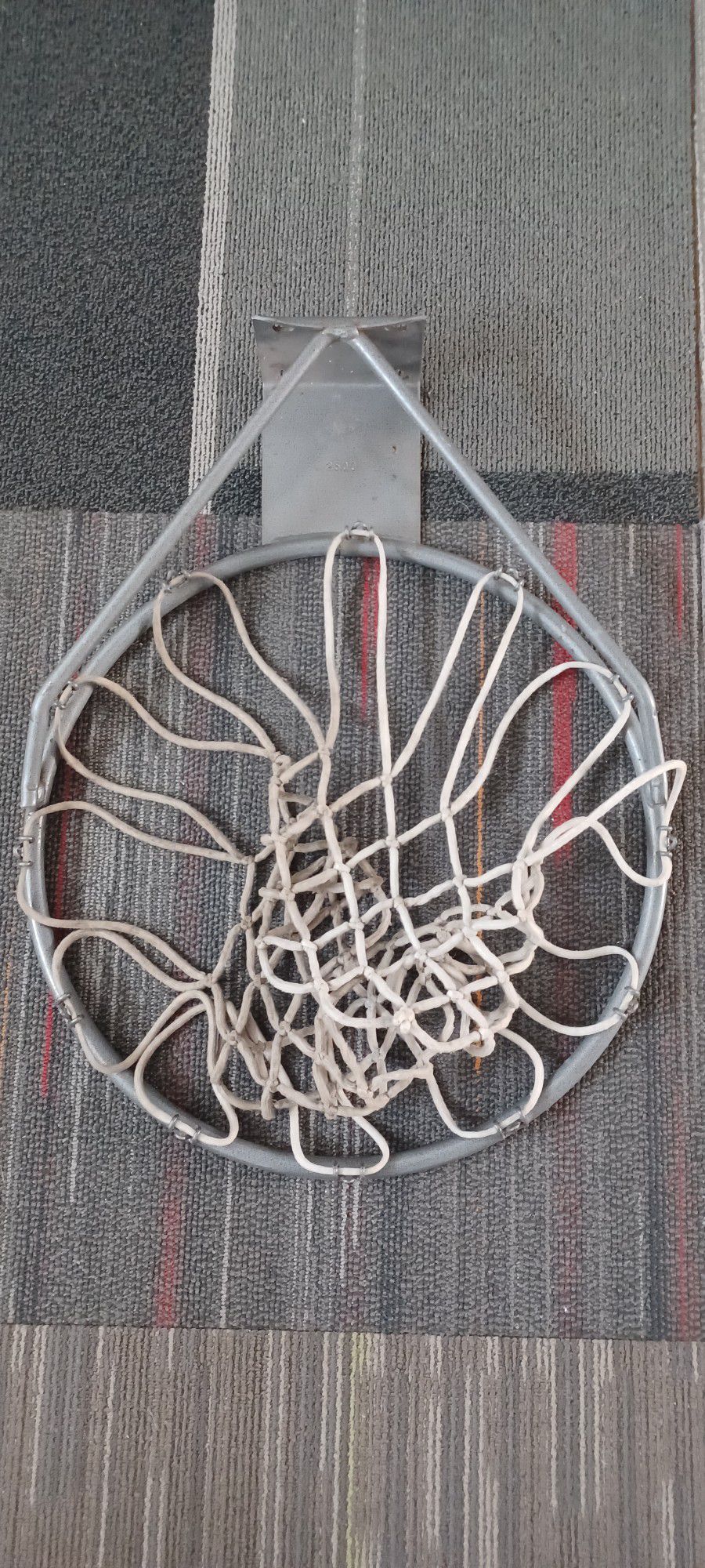 Basketball Rim Hoop (Grey/Silver) Metal, Regulation Size, No Hardware, Stamped 2500