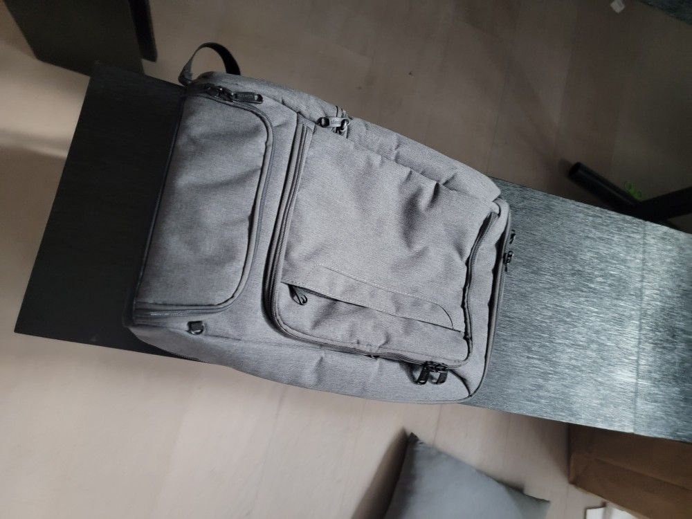 Ebags Pro Slim Jr Laptop Backpack Travel Carry On Bag Gray Heathered Graphite