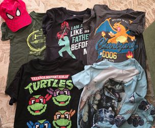 Boys Size 10 Bundle pokemon TMNT Star Wars