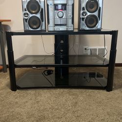 TV Stand and Sound System 