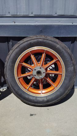 Harley Davidson rims and tires