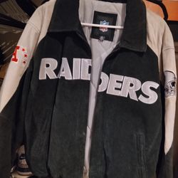 Vintage raiders Suede Jacket Large 