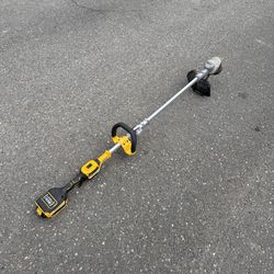 DEWALT electric weed eater with battery