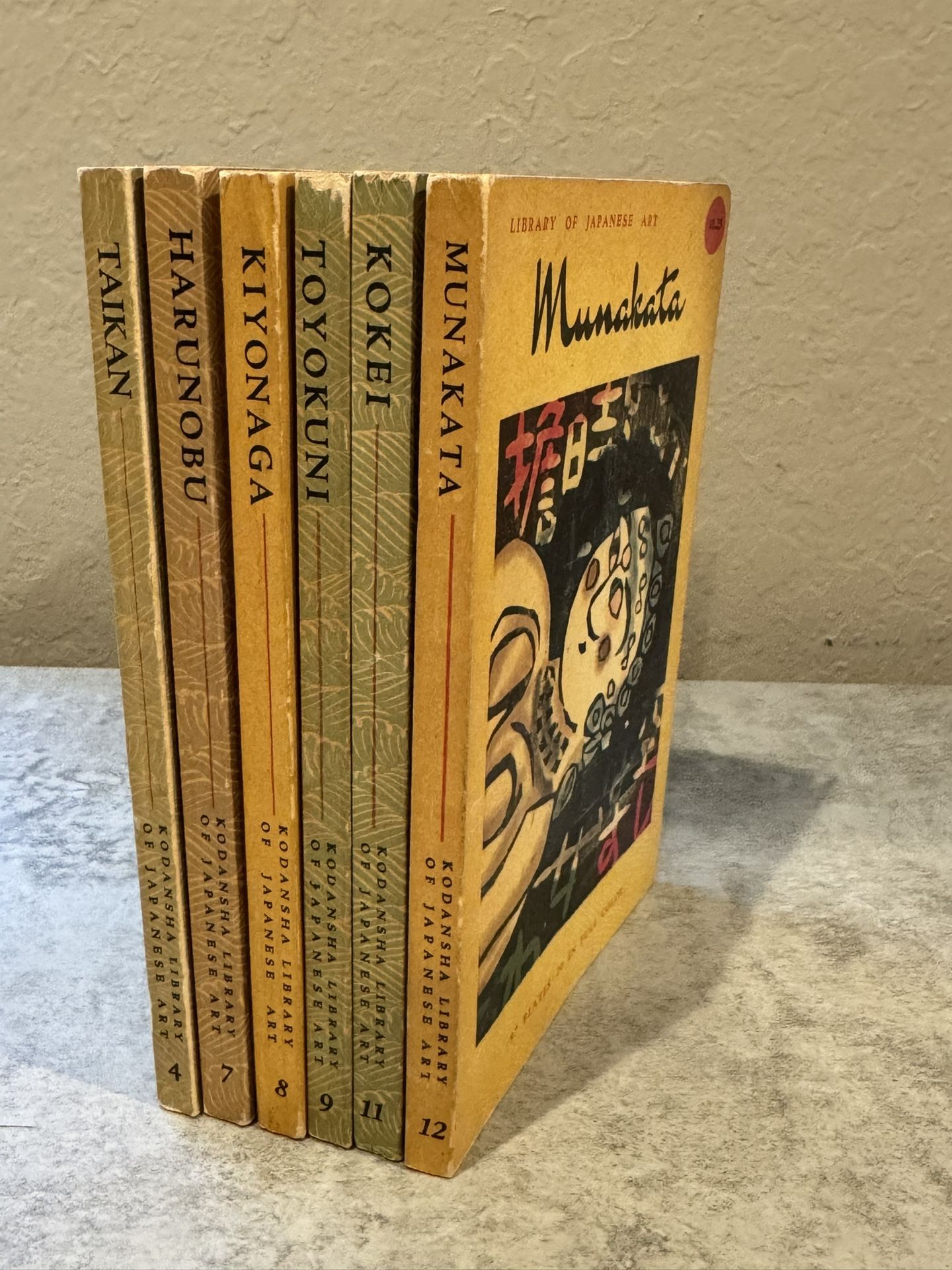 Lot of 6 Kodansha Library Of Japanese Art 1950s 60s Full Color Plates
