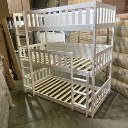 Triple Bunk Bed Twin Over Twin 