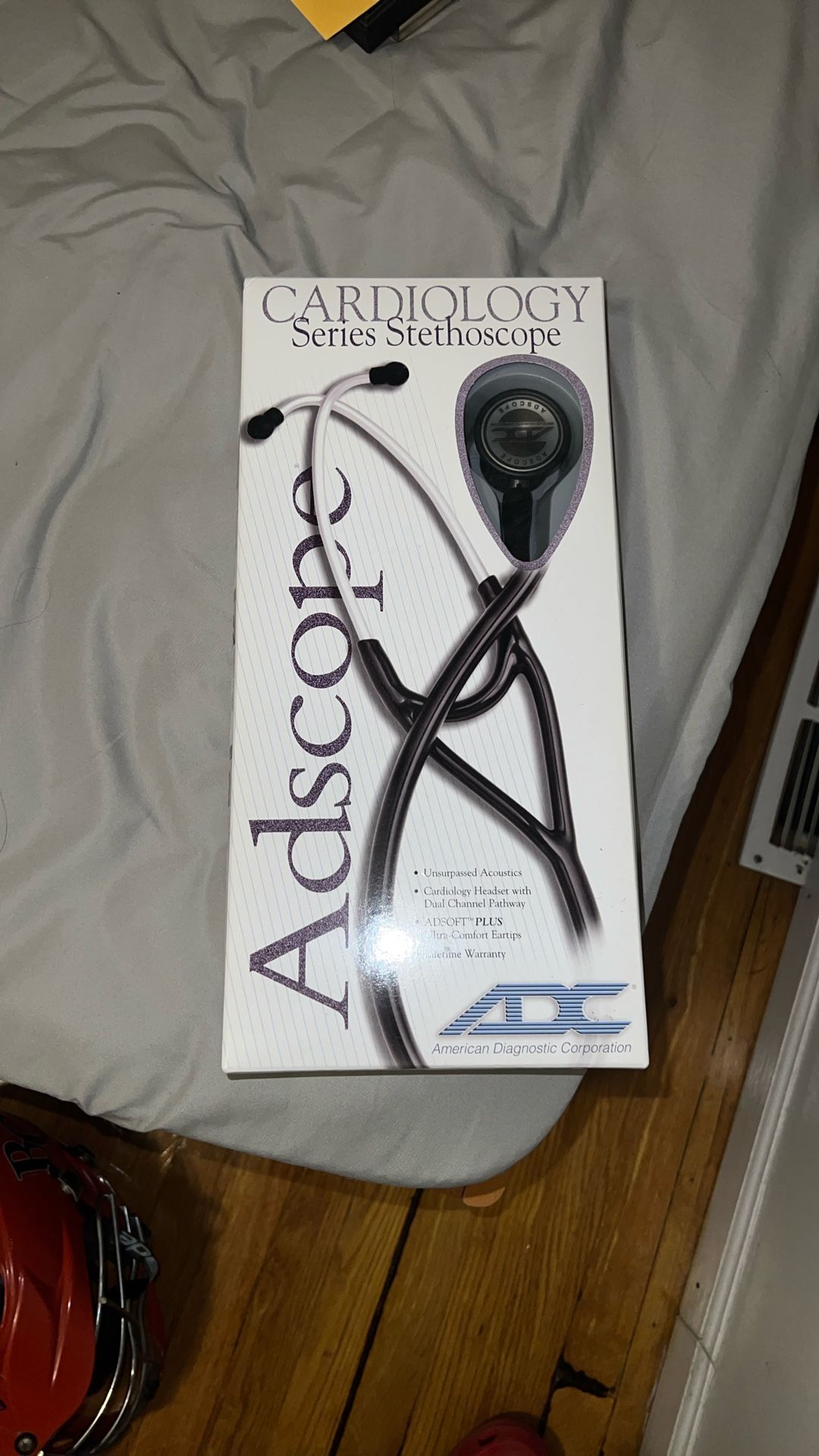 New ADC 602BK cardiology stethoscope 28” black