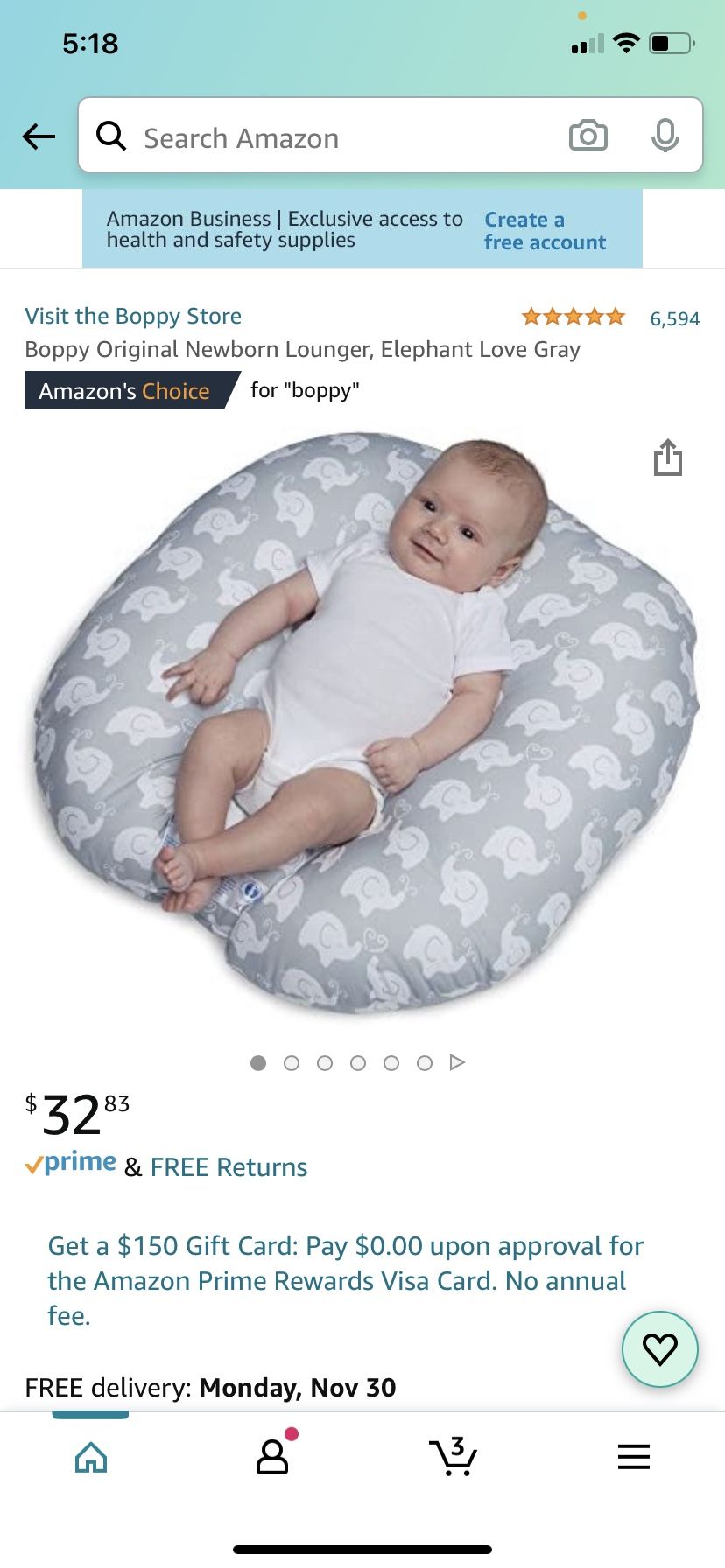 Boppy Newborn Lounger