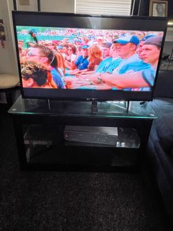 Glass TV stand