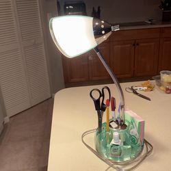 Desk or makeup organizer lamp