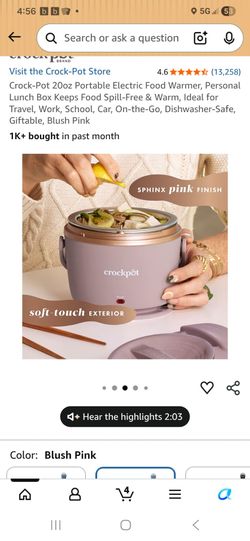 Small crock pot light pink