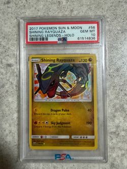 Pokemon Shining Rayquaza Shining Legends Holo Rare #56 PSA 10 Gem Mint