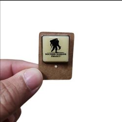 Silver Toned Cream Wounded Warrior Project Pin