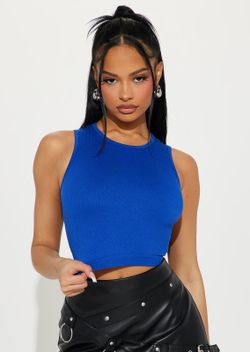 Seline Round Neck Sleeveless Cropped Top S/M