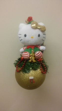 Christmas Hello Kitty Gold Ornament