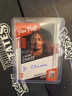 Ja’Marr Chase 2021 panini elite pen pals