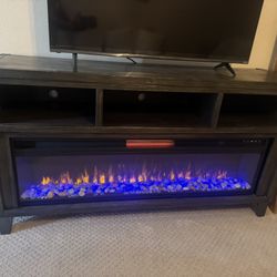 TV Stand With Fireplace Heater