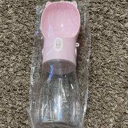Large Pink Dog Water Cup/bottle