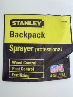 Stanley Professional Backpack Sprayer 4 Gallon (15.1L) – No Lid, As-Is