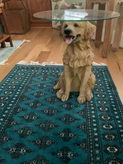 Golden retriever accent table