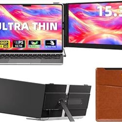 Laptop Screen Extender Monitor, 15.3" 16:10 IPS 100% sRGB Portable Travel Monitor for Laptop, FHD 1200P External Display