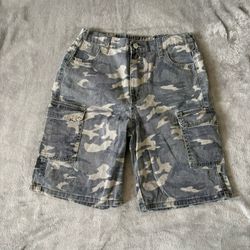 Kids Army Fatigue Cargo Shorts