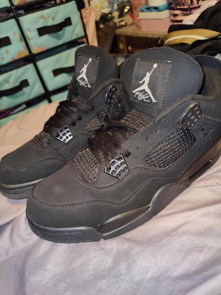 Jordan 5 Black Cats Size 12 Great Shape