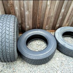 2 Tires, good condition, plus spare included in price.