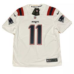 New England Patriots Julian Edelman #11 Nike Men's Official NFL Game Jersey Dri 