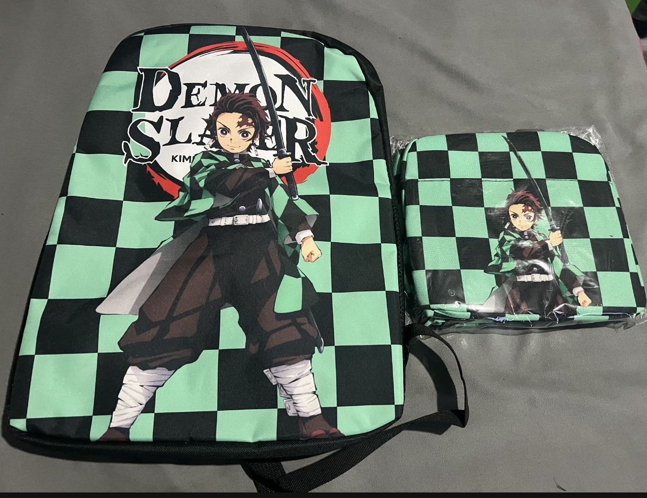 Demon Slayer- Tanjiro Backpack and Lunch Bag Combo Set