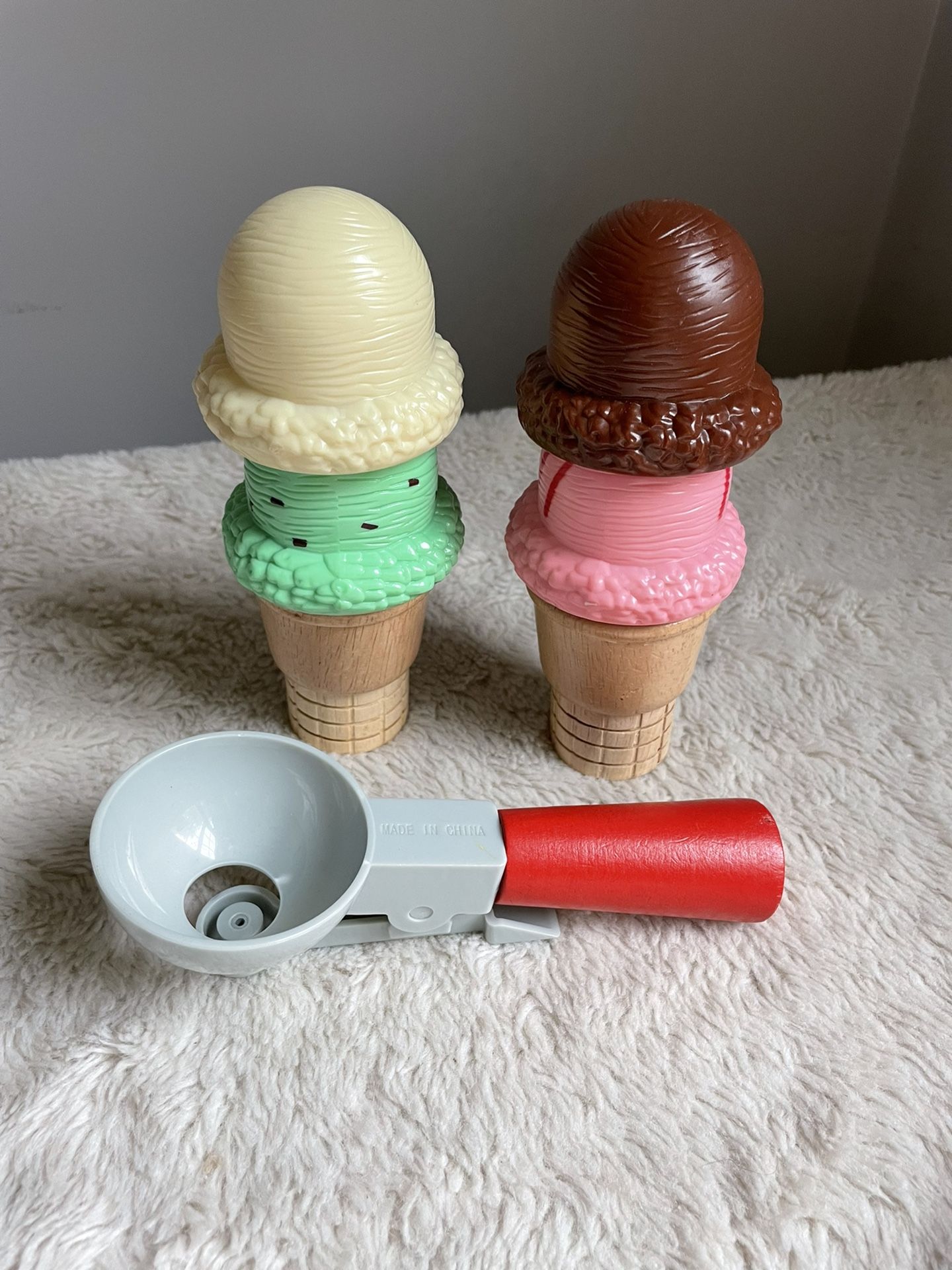 Melissa Doug Ice Cream Scoop Play Set Toy Food Lot 
