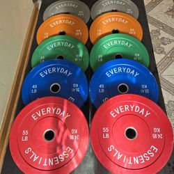 300lb Lightly Used Bumper Plate Set 
