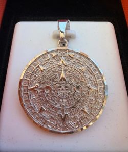 Aztec Mayan Calendar Pendant