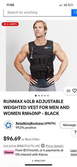 Running  vest 40 lbs