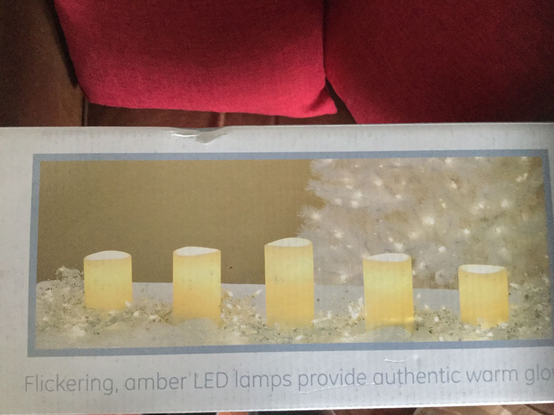 5 Candle Decorative LED Pillar Candle Set (2 Boxes)