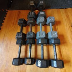 10lb 15lb 25lb 30lb And 35lb Dumbbells--