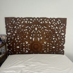 Balinese hand carved Headboard Queen Size/Art Piece