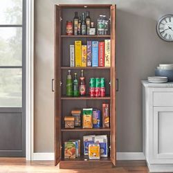Modern 2-Door Storage Cabinet, Farmhouse   Pantry Cabinet)New)