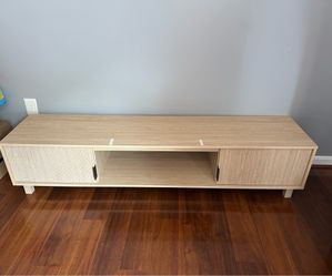 Red Barrel Studio Farmann Reeded 2-Door TV Stand (Coastal Oak, 70”)