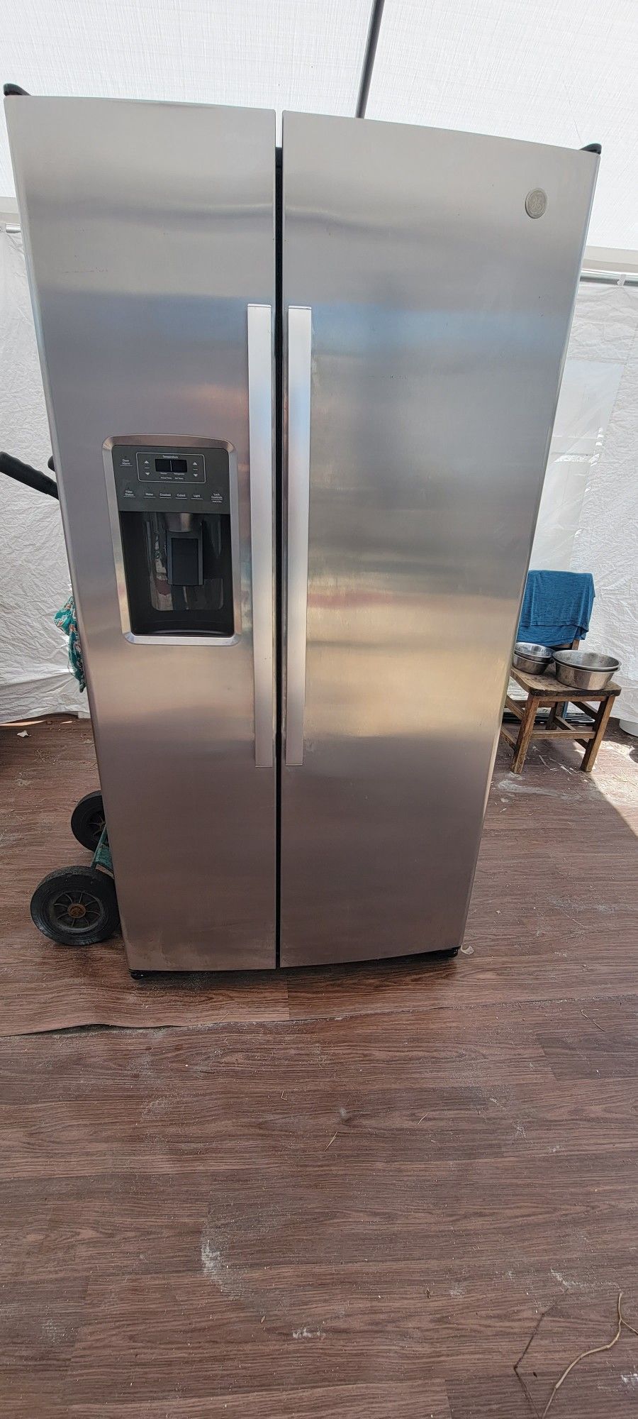 GE SMART SIDE-BY-SIDE STAINLESS STEEL 36-INCH 