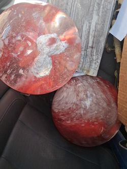Firequartz and red  swril firequartz