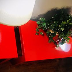 Sexy Hi Gloss Deep Red Coffee Tablet +2 End Tables 