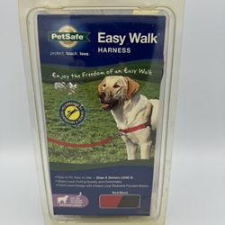 PetSafe Easy Walk Harness - Red/Black - 26"-36" Girth open box