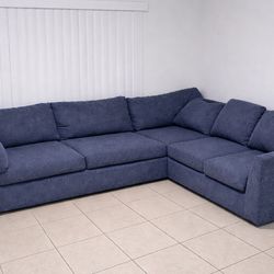 KEVIN CHARLES SECTIONAL SOFA – LARGE, COMFORTABLE, GOOD CONDITION