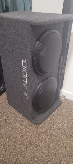 2 12" JL Audio Subs In Slot-ported Basswedge Box