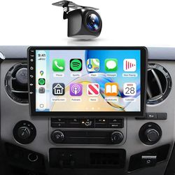 4G+64G Android 15 Car Stereo for for Ford F150 2004-2008,for F250/F350 2008-2016 with Wireless Carplay Android Auto, 10.1 Inch Touch Screen Radio GPS/