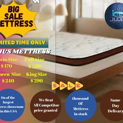 🔥🔥TWIN,FULL,QUEEN AND KING MATTRESS STARTING AT $150‼️A SET BEST PRICE IN TOWN BEST PRICE ON  BRAND NEW PLUSH TOP MATTRESS ORTHOPEDIC 🔥🔥