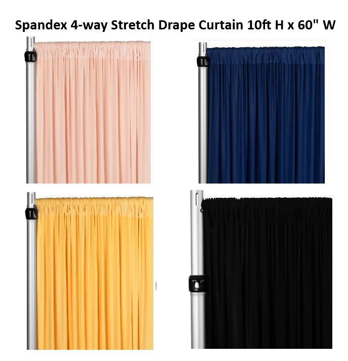 Spandex Drape Curtain Panels