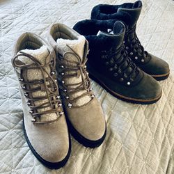 (2) (New: Marc Fisher LTD Nairy Hiking Boots) and COLE HAAN Boots Size 9*